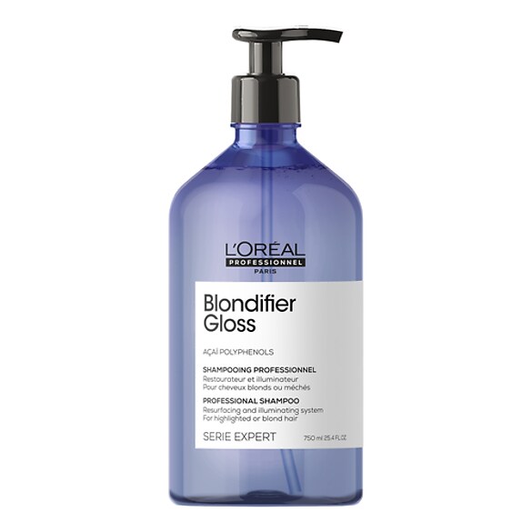 Blondifier Gloss - Shampoing illuminateur pour cheveux blonds et méchés, L'Oréal Professionnel